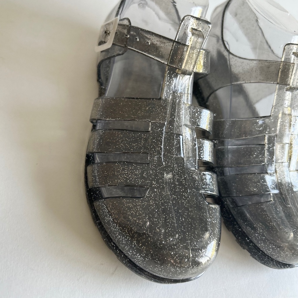 Unbranded Transparent Silver Jelly Ankle Strap Sandals size 6 - Picture 5 of 14